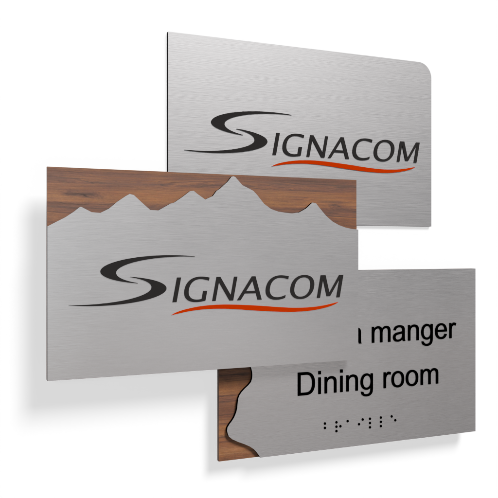 Signalétique personnalisable texte et image