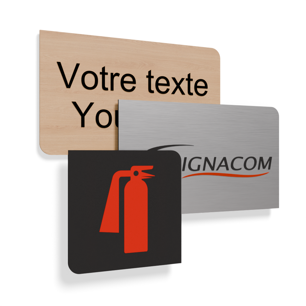 Plaques signalétique avec design ''Orion''